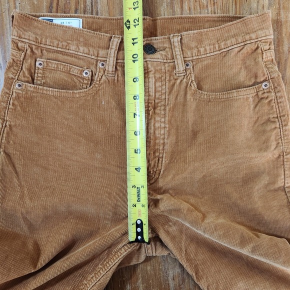 Gap Cigarette High Rise Brown Corduroy Pants Size‎ 28 6 Tall Cotton Spandex - Picture 4 of 12